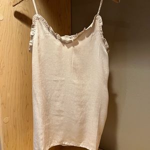 L love size m, tank top in flesh color, adjustable straps